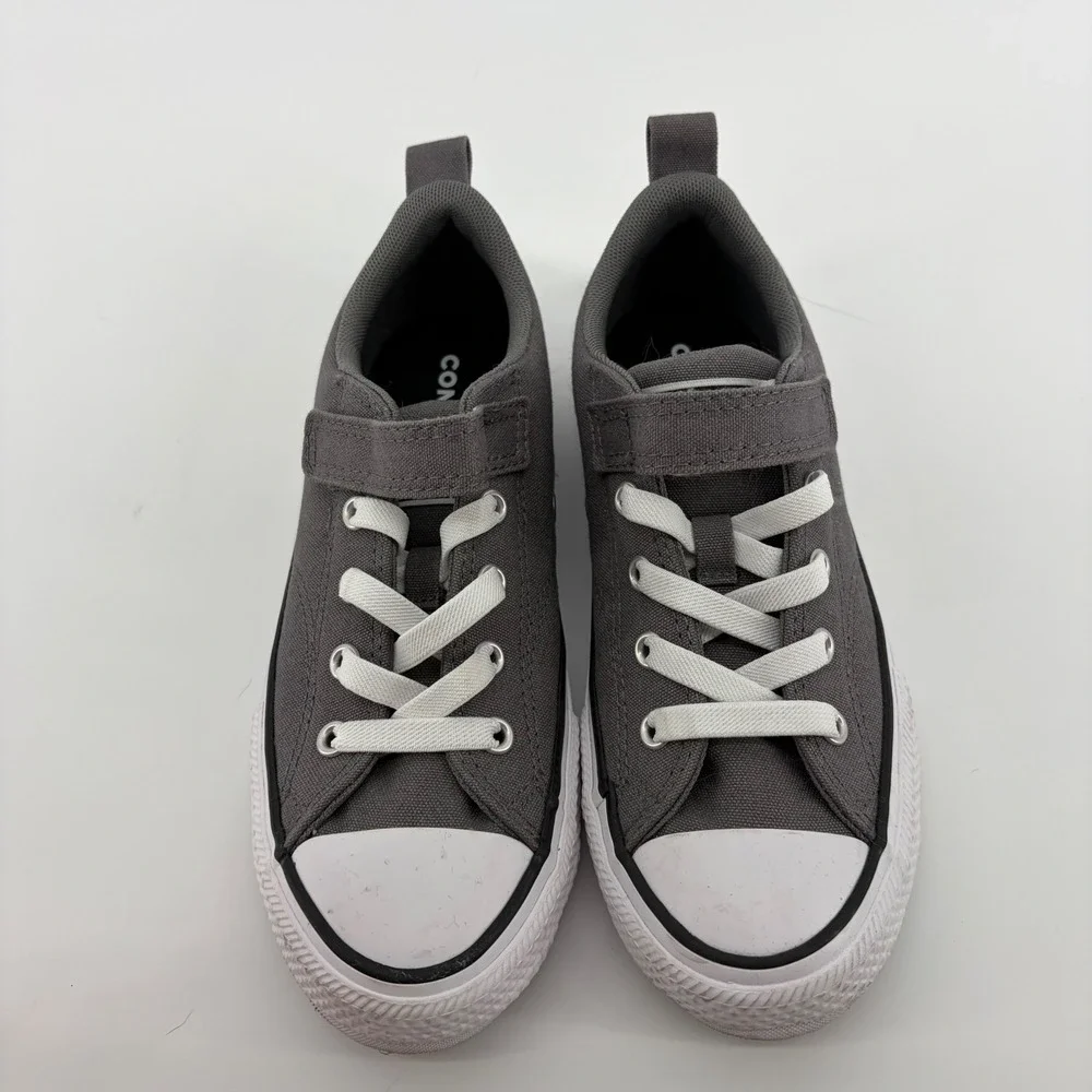 Converse Chuck Taylor All Star Gray Youth 3 Sneakers Hook Loop‎ A09301F